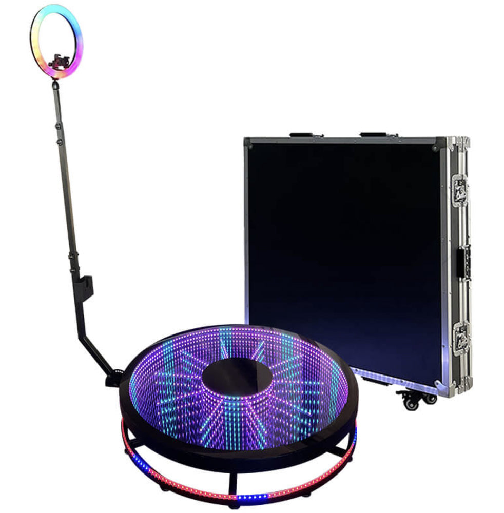 
            
                Load image into Gallery viewer, Inifinity Glass 360 Photobooth | 27-32-39 inch Motorized
            
        