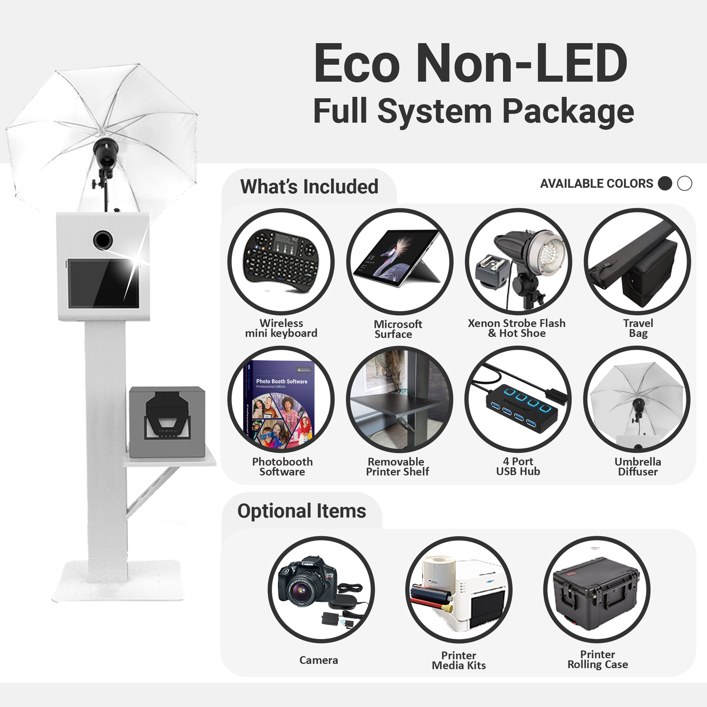 Eco Non LED Photobooth System Package