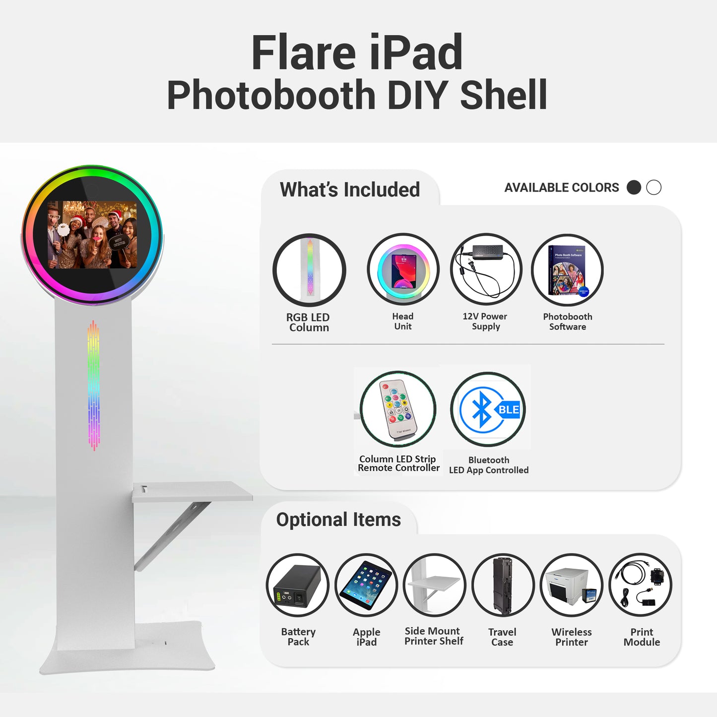 Flare iPad Ringlight DIY Photobooth Shell