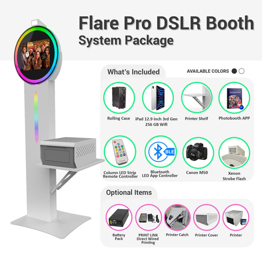 Flare Pro Ipad DSLR Photobooth System Package