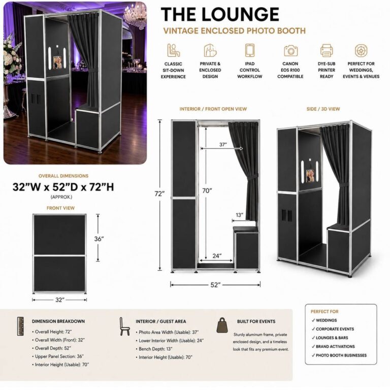 The Lounge iPad based | Vintage Enclosed Photo Booth