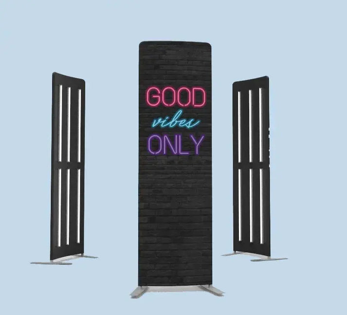 Custom 360 LED Backdrop 3 Panels - Photobooth City